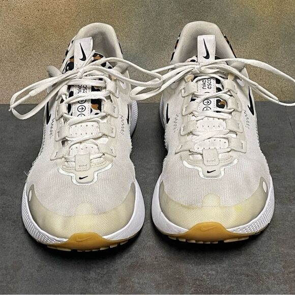 Nike React Escape Run DM3083-100 White Leopard Women's Running Shoes Size 7M - Picture 5 of 16